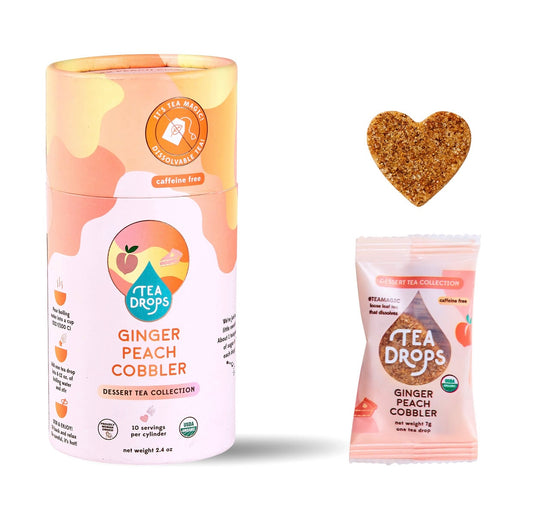 Ginger Peach Cobbler Tea Drops