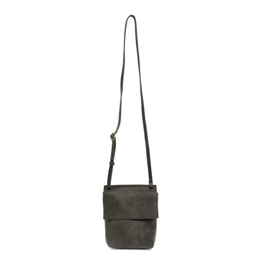 Aimee Front Flat Crossbody Charcoal