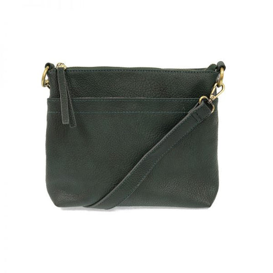 Layla Top Zip Crossbody Bag Green Opal