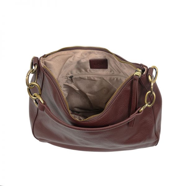 Shanae Chain Handle Convertible Bag in Oxblood
