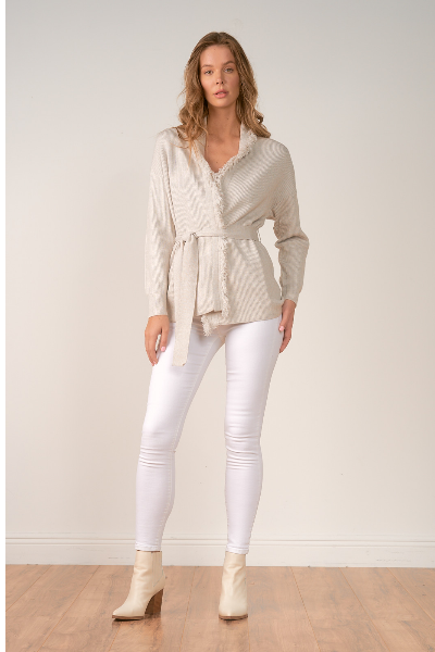 Oatmeal Sweater Cardigan
