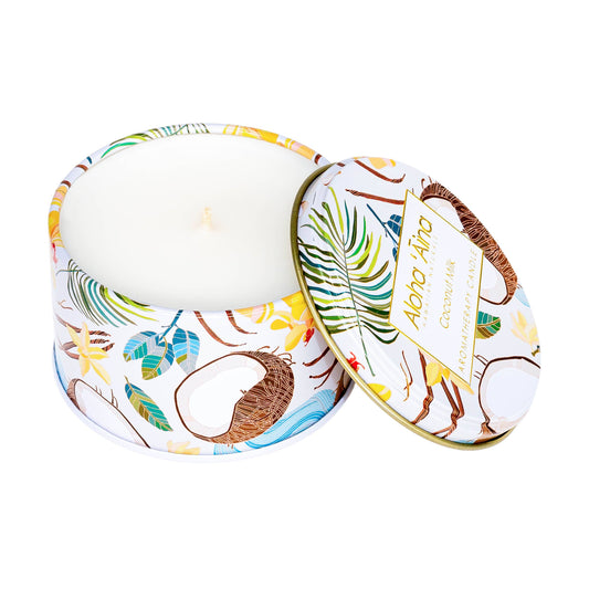 Coconut Milk Gold Tin Candle