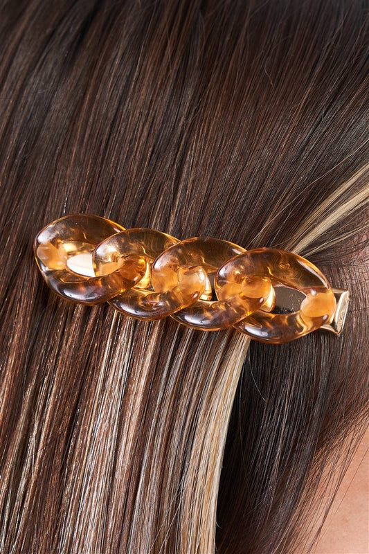 Chain Link Alligator Hair Clip