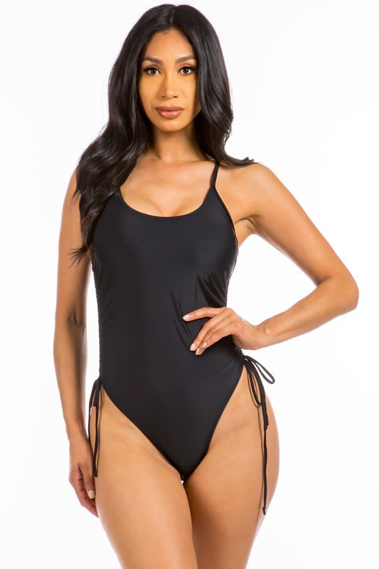 SEXY SOLID COLOR ONE PIECE