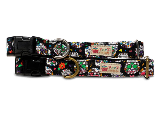 Dia De Los Muertos -  Organic Cotton Pet  Collar