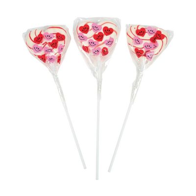 Heart-Shaped Swirl Lollipop