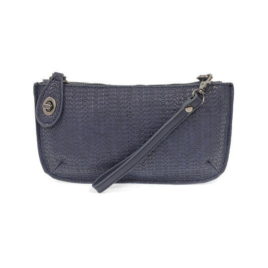 Woven Crossbody Wristlet Clutch