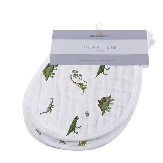 Dino Days Heart Bibs - Set of 2