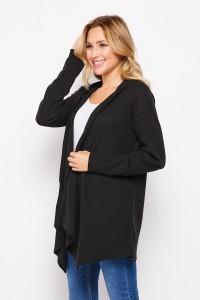 HoneyMe Long Sleeve Black Hoodie