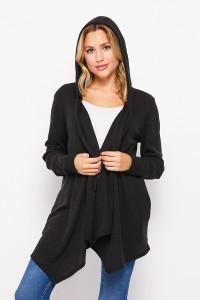 HoneyMe Long Sleeve Black Hoodie